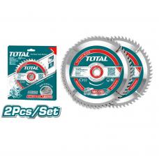 DISCO CORTE MADERA 7 1/4" JUEGO X 2 UNIDADES SUPER SELECT TOTAL (TAC231410)