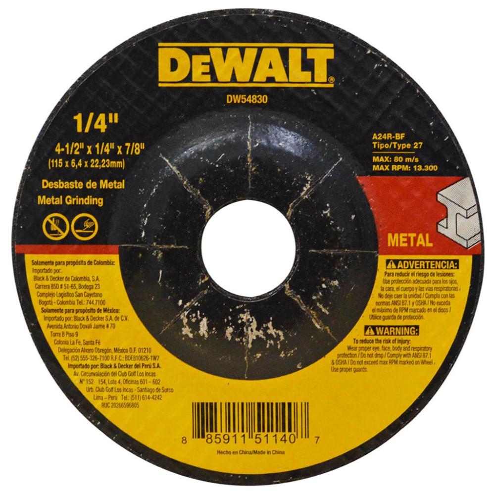 DISCO DEWALT P/M 4 1/2" X 1/4 (DW44830)