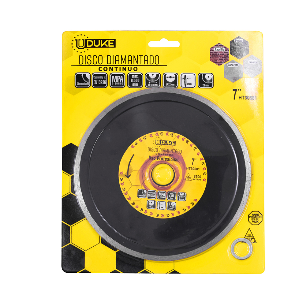 DISCO DIAMANTADO CONTINUO UDUKE 7" (HT30581)