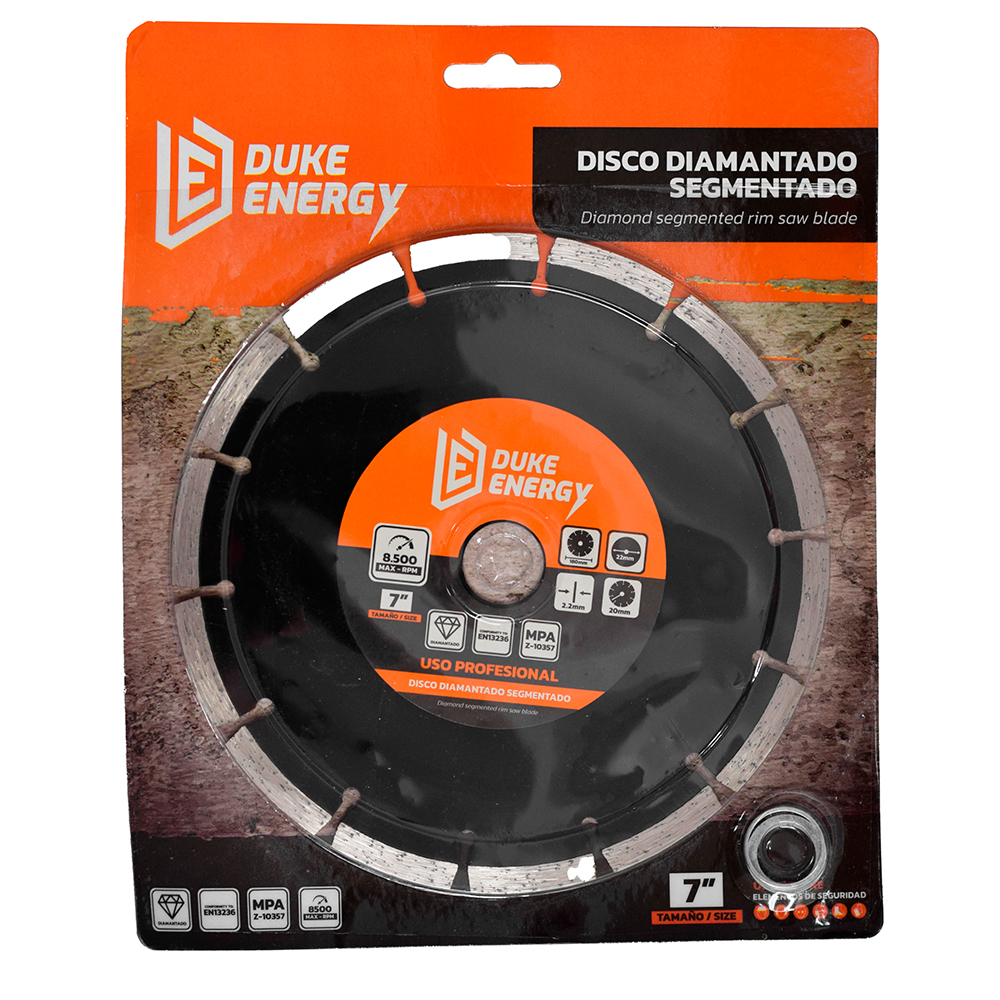 DISCO DIAMANTADO SEGMENTADO HOYOSTOOLS PROFESIONAL 7 (DDU180) (HT30013)