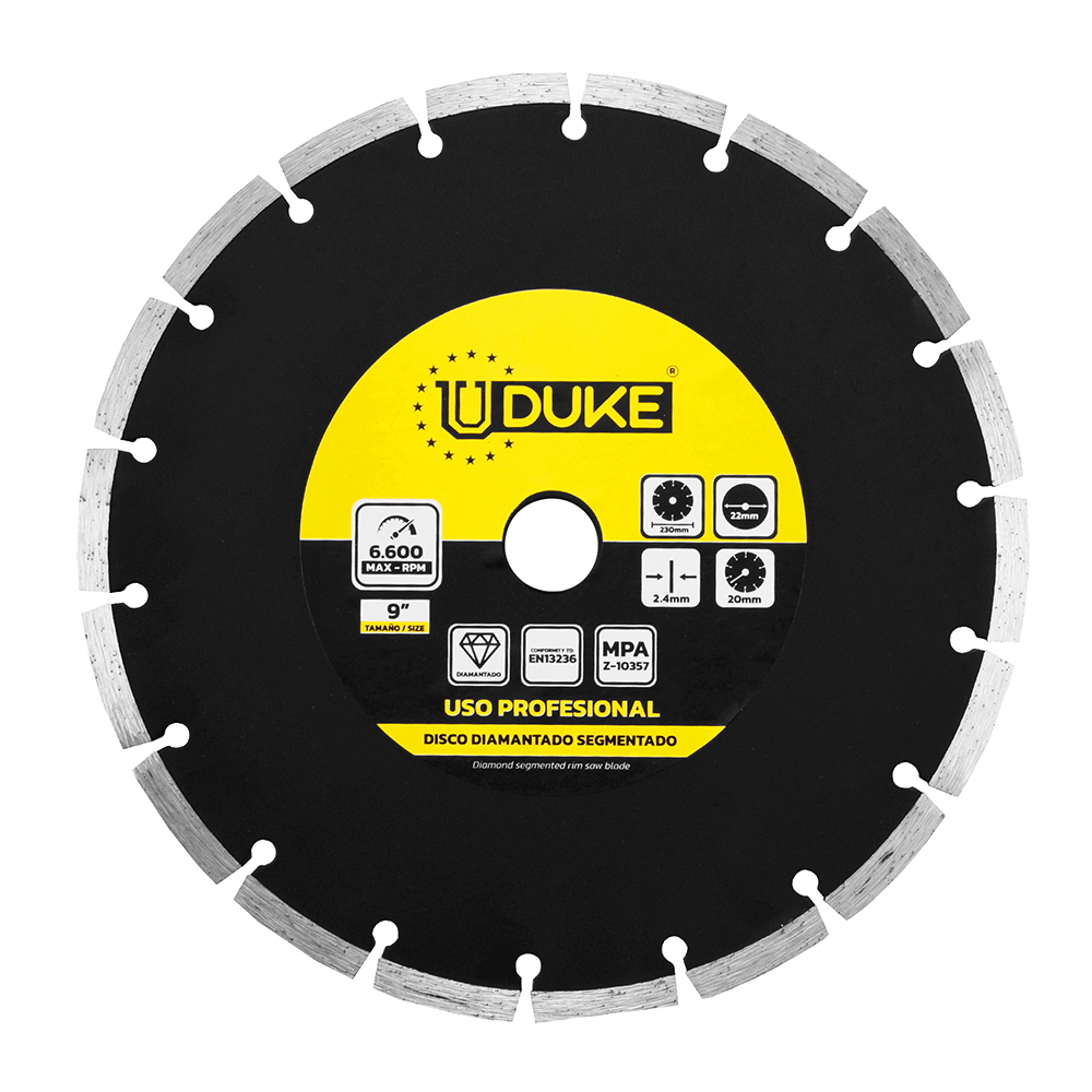 DISCO DIAMANTADO SEGMENTADO UDUKE 9 (DDUG-230) (HT30029)