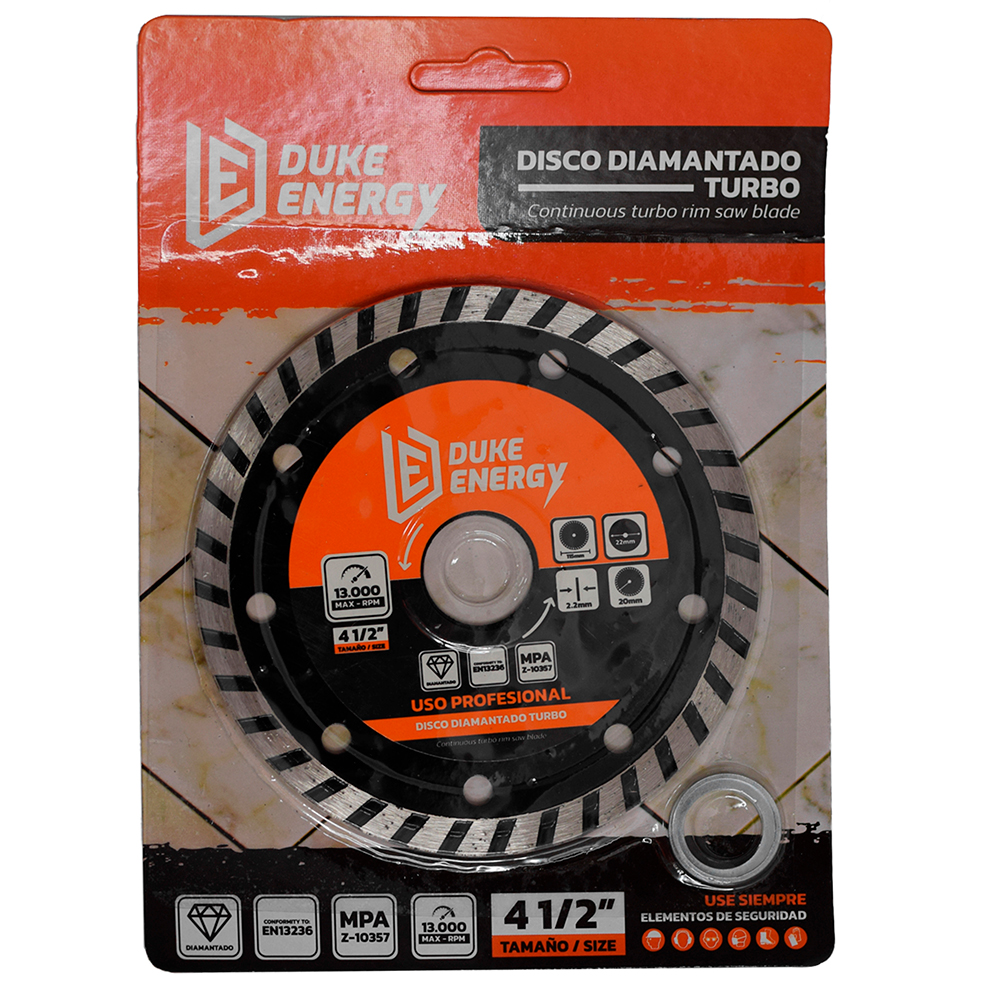 DISCO DIAMANTADO TURBO HOYOS 4 1/2 (DDT115)
