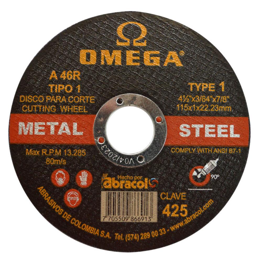 DISCO OMEGA  CORTE METAL 4 1/2 (SAAGDBA30012)