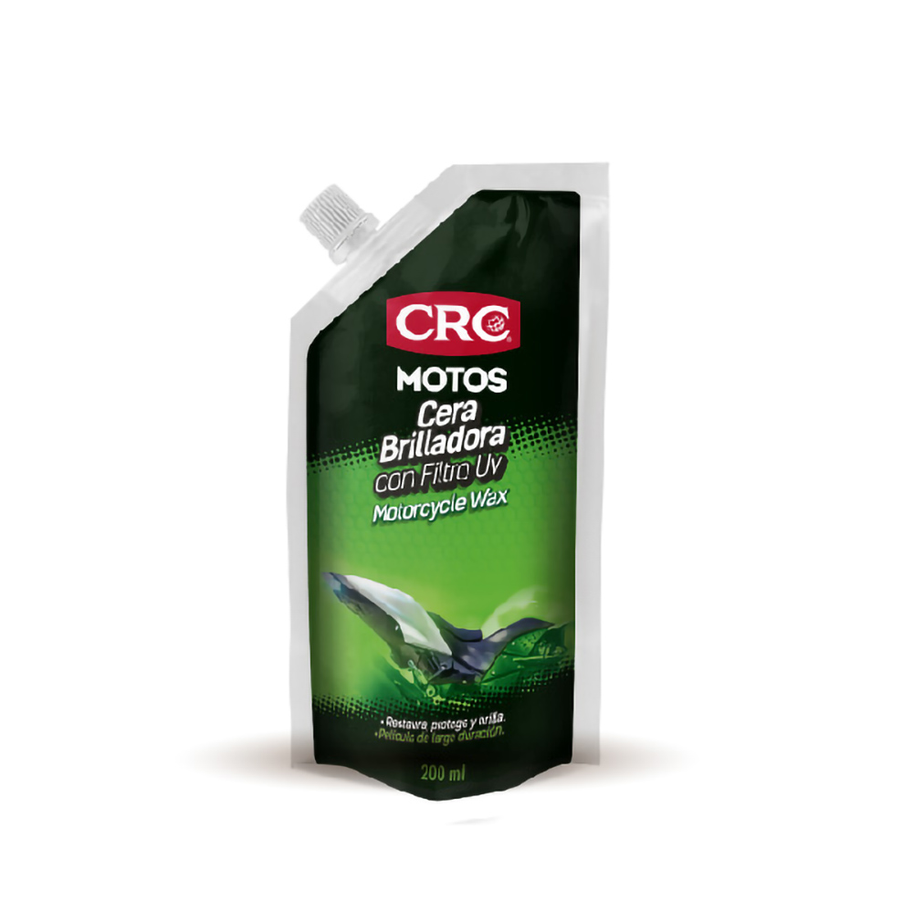 DOY PACK CERA BRILLADORA MOTOS 200ML CRC