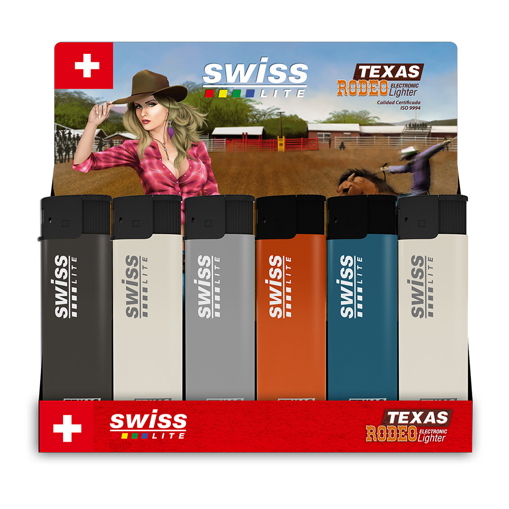 ENCENDEDOR SWISSLITE GRANDE SOLIDO ELECTRONICO RODEO
