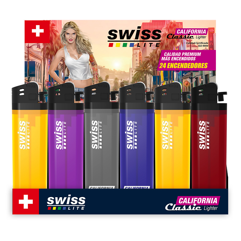 ENCENDEDOR SWISSLITE REGULAR SOLIDO FRONZEN CALIFORNI