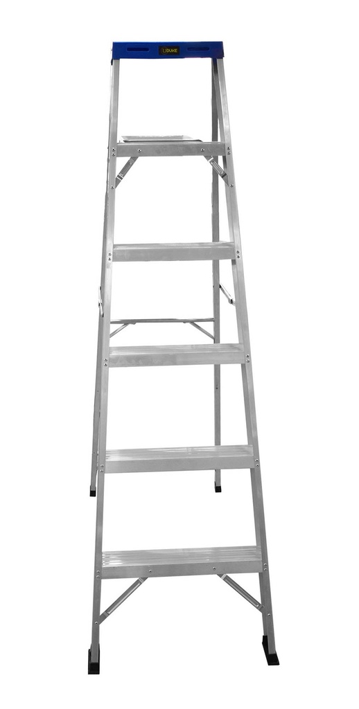 ESCALERA DE ALUMINIO 5 PELDAÐOS UDUKE CON PLATAFORMA 170 CMS (HT1315)