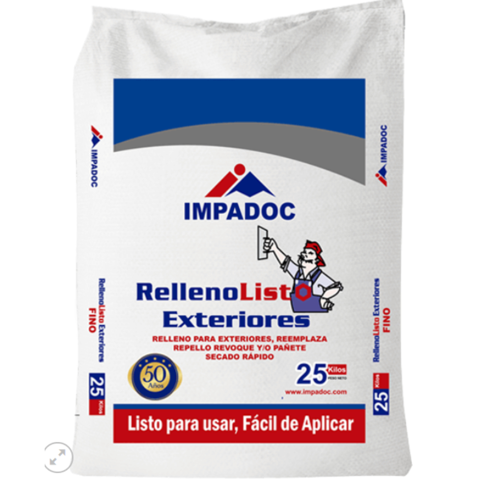 ESTUCO RELLENO GRUESO EXTERIOR IMPADOC X 25 KG