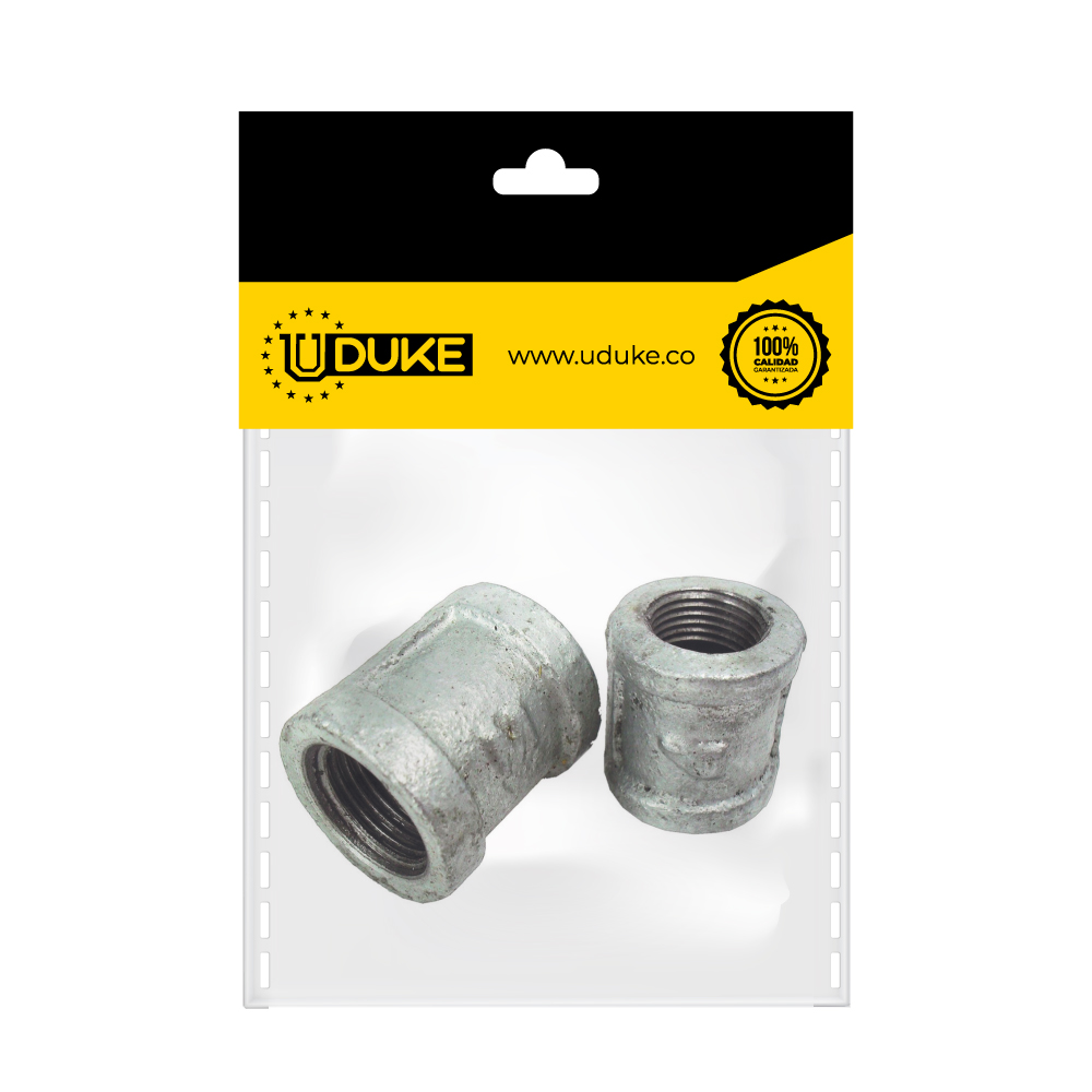 GALVANIZADO UNION 1/2 PQT x 2 UDUKE