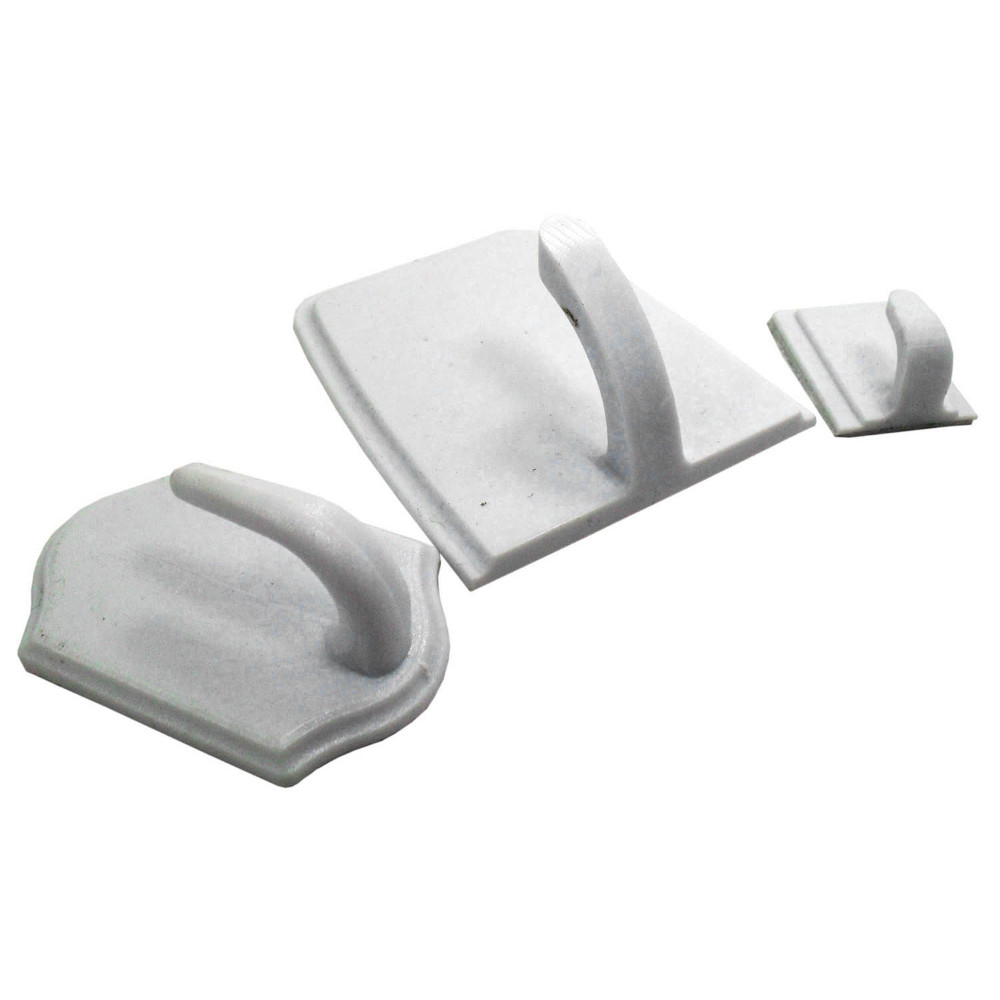 GANCHO ADHESIVO BARROCO BLANCO (40*55MM)