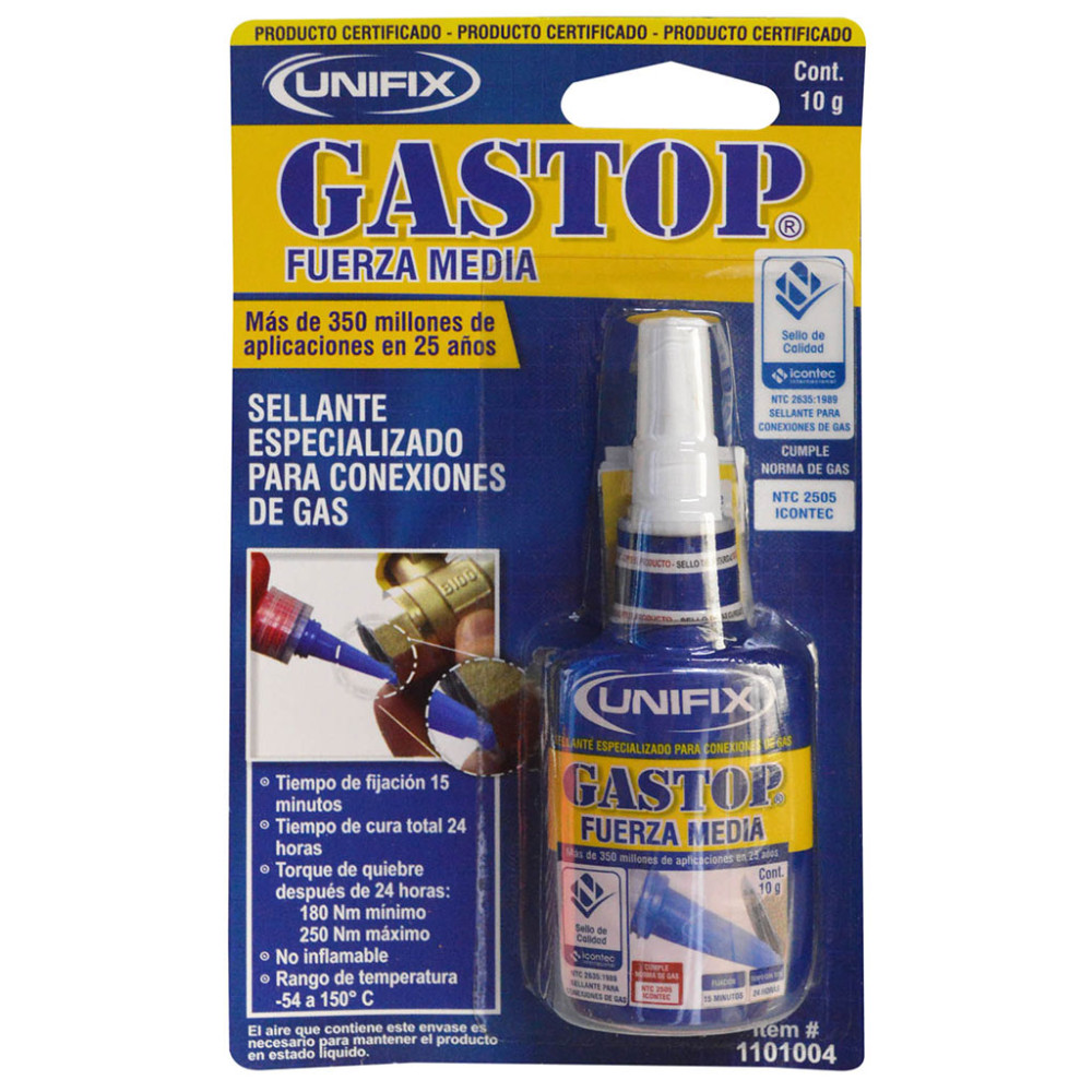GASTOP FUERZA MEDIA UNIFIX 10 GRS REMOVIBLE
