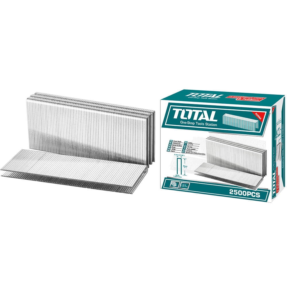 GRAPA 25MM PARA GRAPADORA NEUMATICA 2500PZS TOTAL (TAC918252)