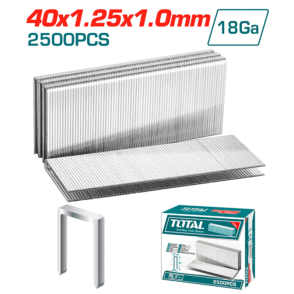 GRAPA 40MM PARA GRAPADORA NEUMATICA TOTAL (TAC918402)