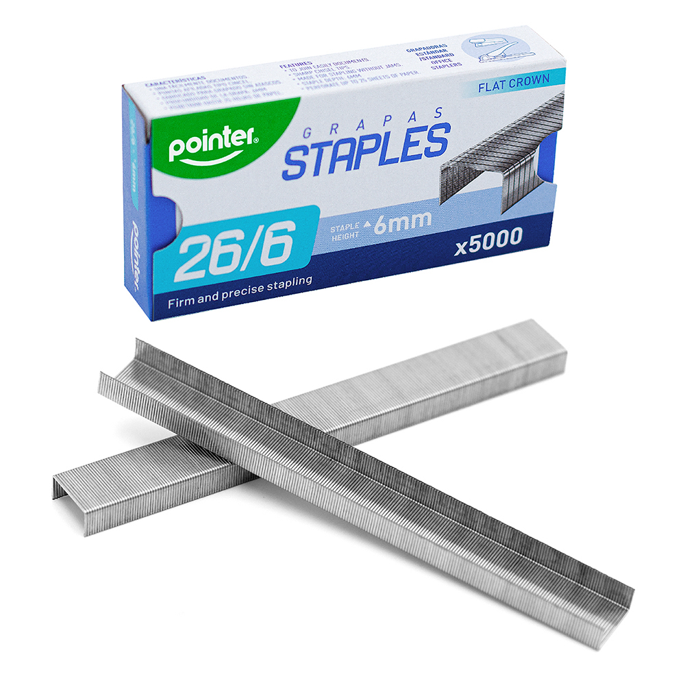 GRAPAS GALVANIZADAS 26/6 5000 PZ POINTER