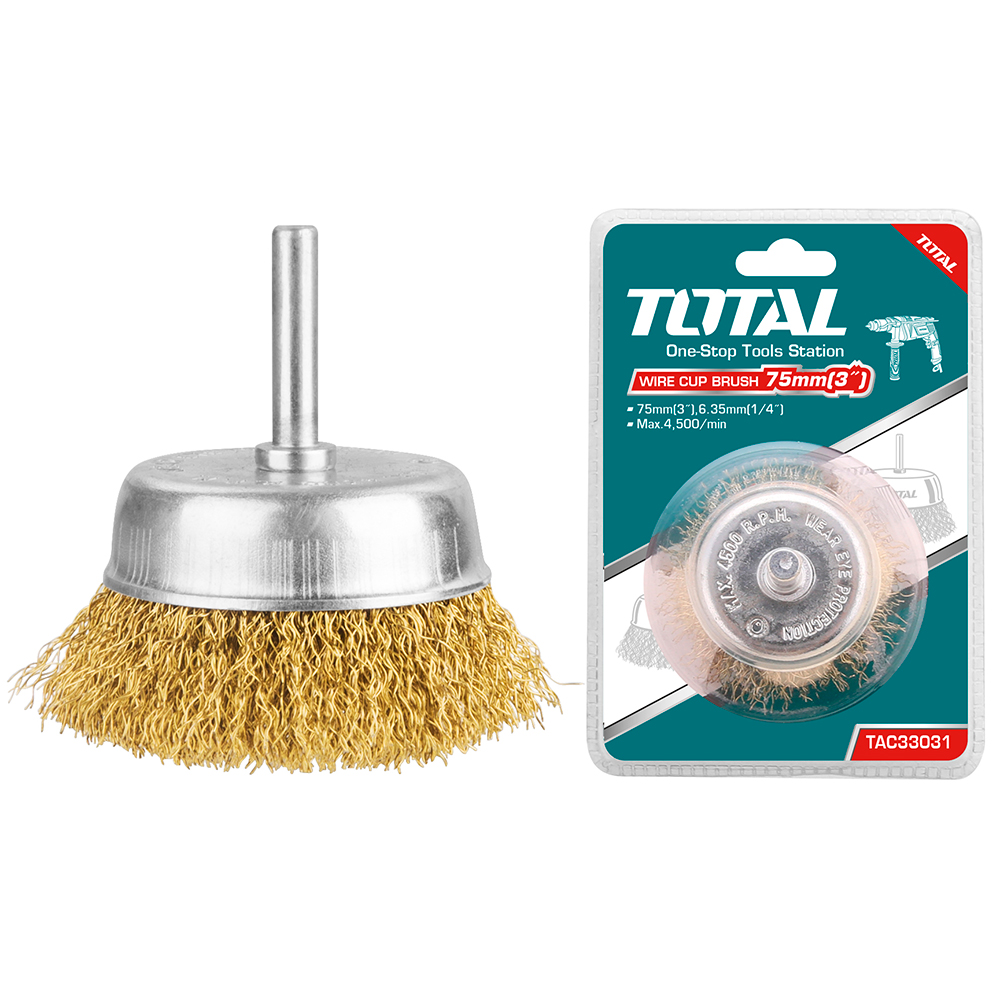 GRATA COPA 75MM CON BASTAGO PARA TALADRO TOTAL (TAC33031)