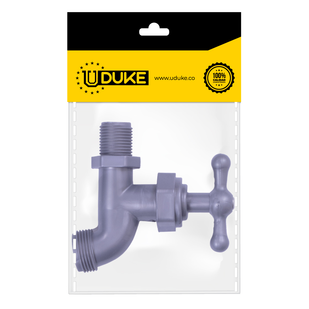 GRIFO PLASTICO GRIS GG PAQ X 1 UDUKE