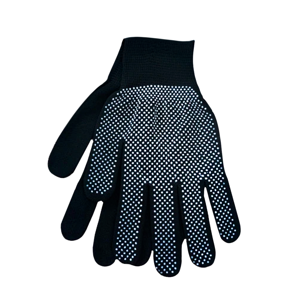 GUANTE LLUVIA CARA GRANDE NEGRO (PUNTOS BLANCOS)