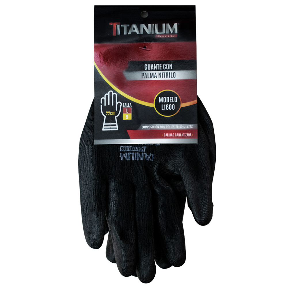 GUANTE NITRILO SEGURIDAD TALLA L-9