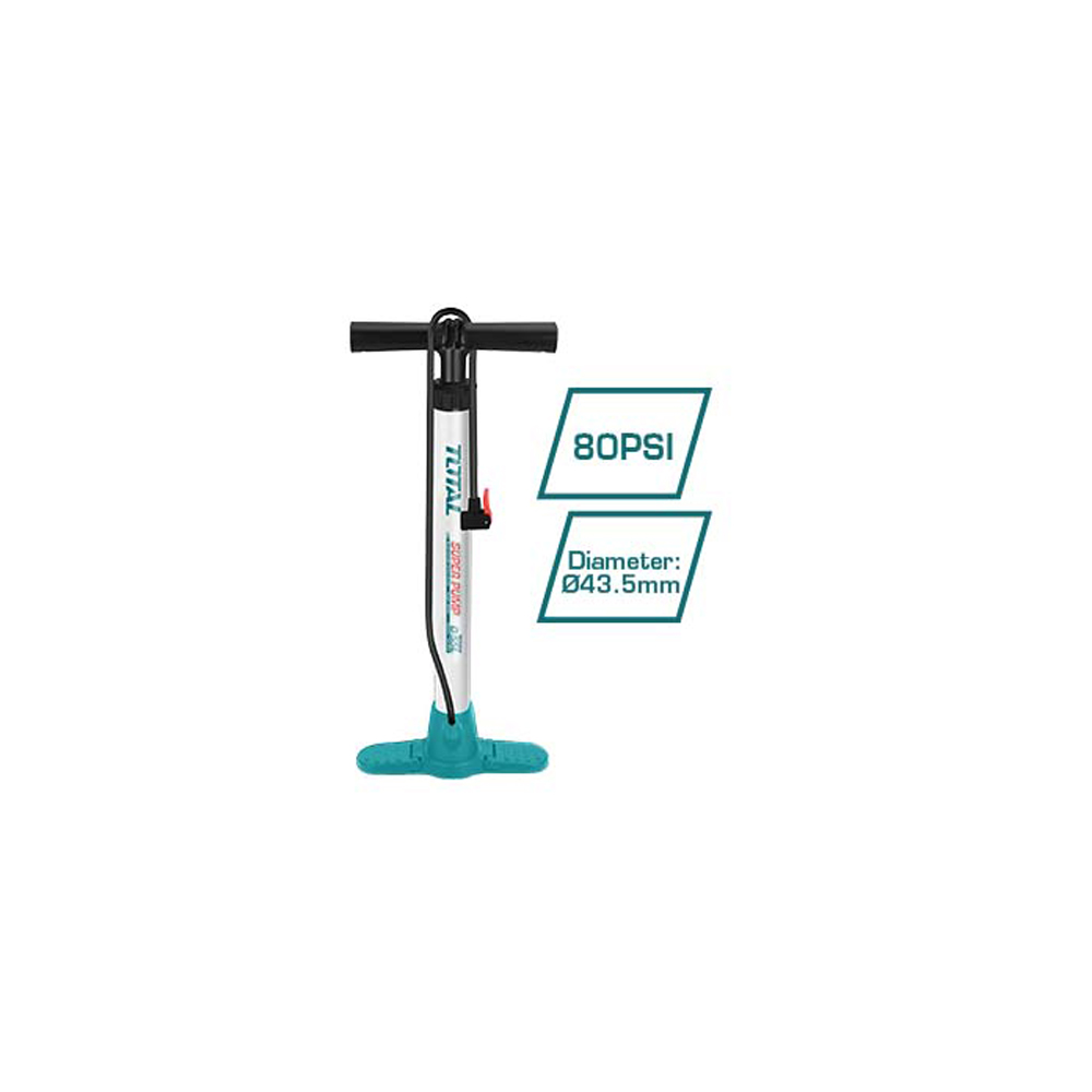 INFLADOR DE MANO 80 PSI CON SOPORTE TOTAL (TMPP4501)
