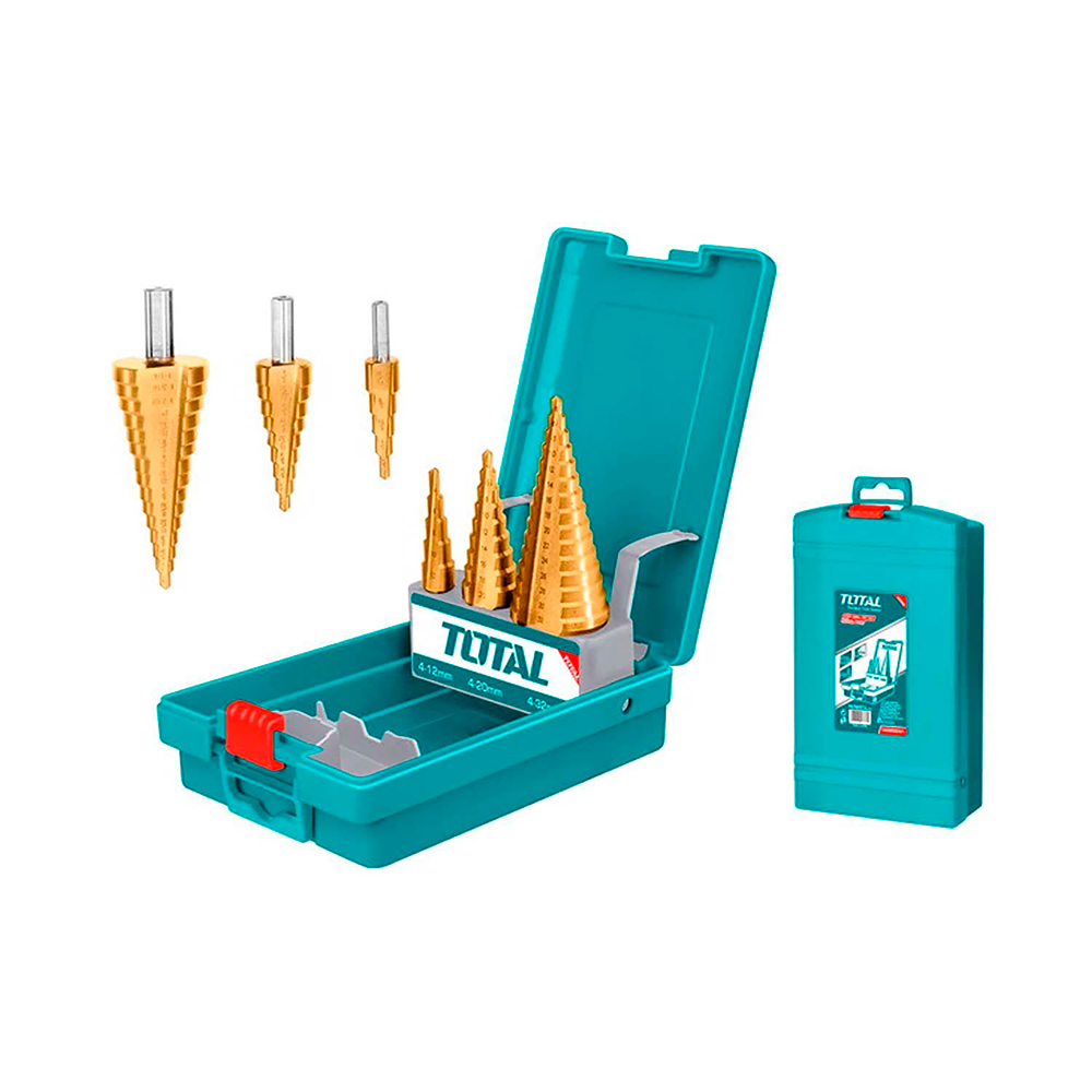 JUEGO DE BROCA ESCALONADA X 3PCS TOTAL (TACSD2031)