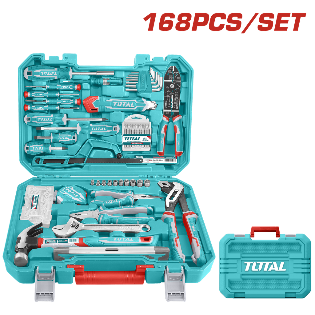 JUEGO DE HERRAMIENTAS 168 PZS SUPER TOTAL (THKTHP216)