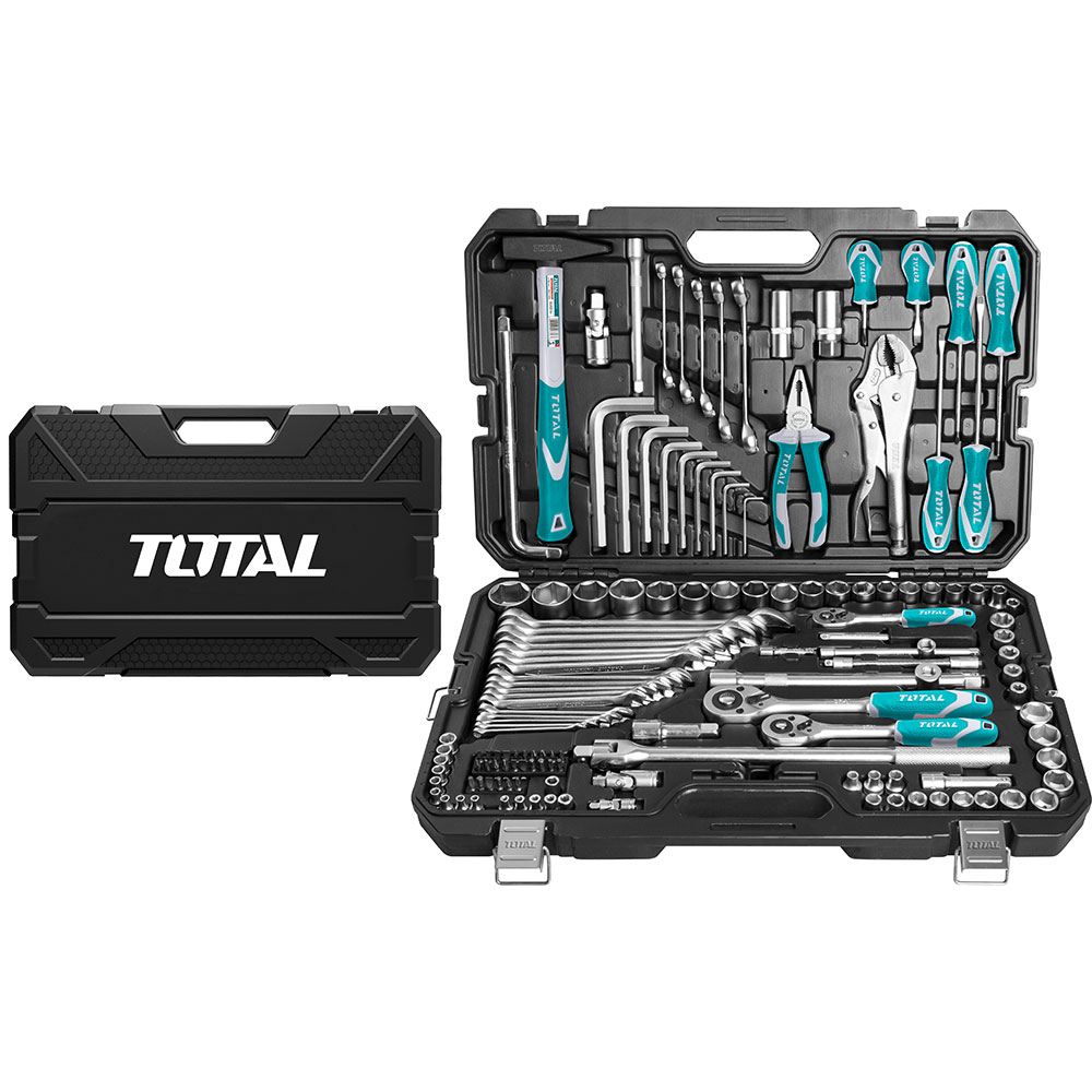 JUEGO DE HERRAMIENTAS X 142 PZS INDUSTRIAL TOTAL (THKTHP21426)
