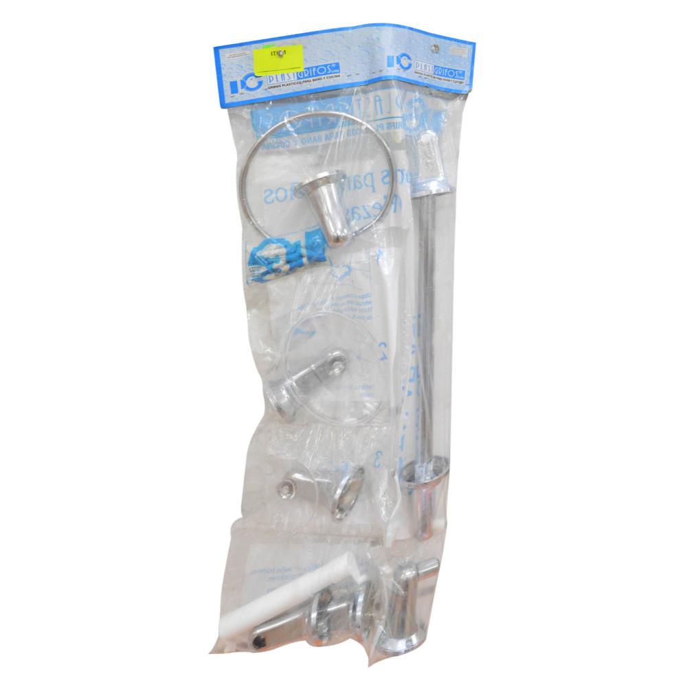 KIT ACCESORIOS PARA BAÑO X6 PIEZAS P/G