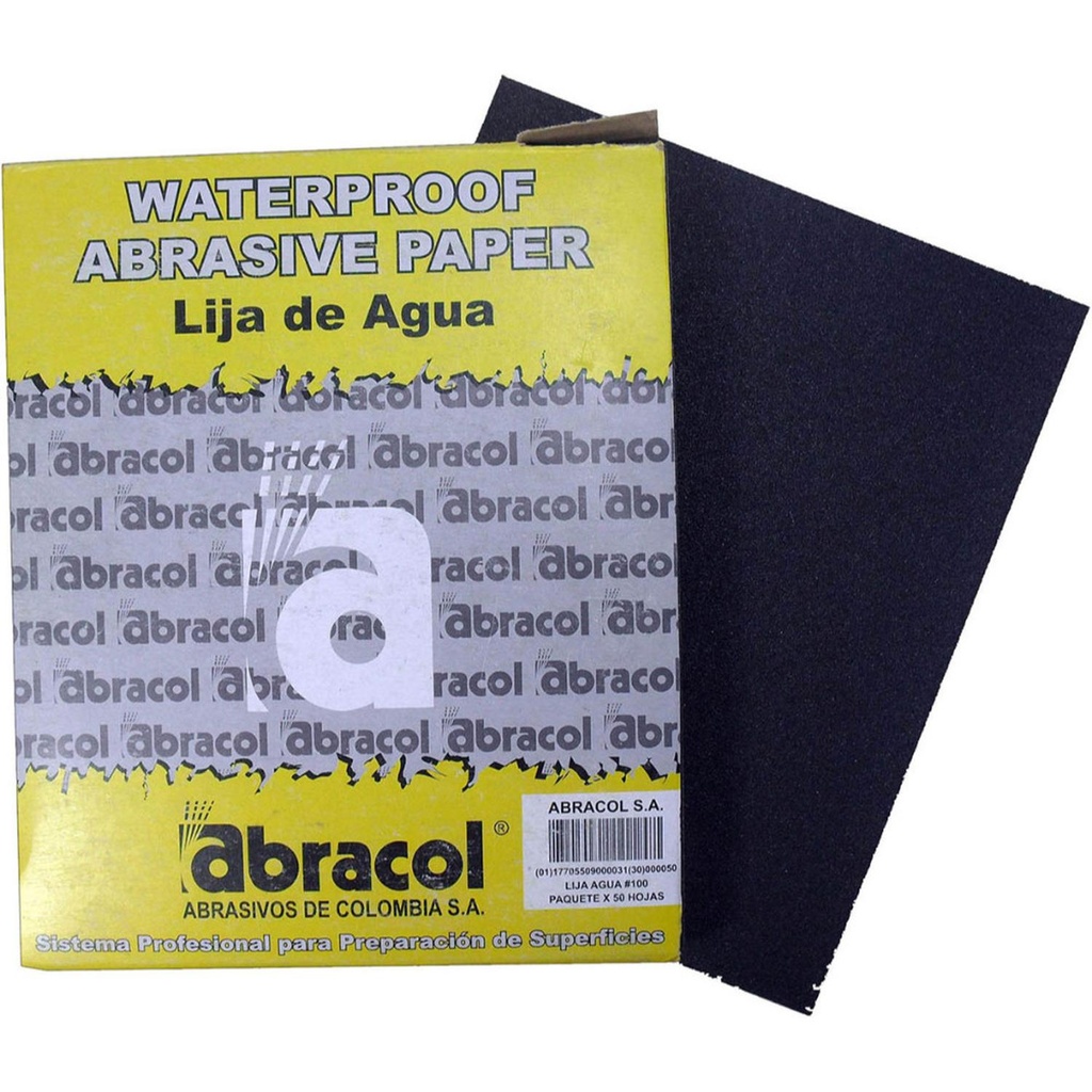 LIJA ABRACOL MICRO FINA GRANO 1200 ( LIJADO EN AGUA)
