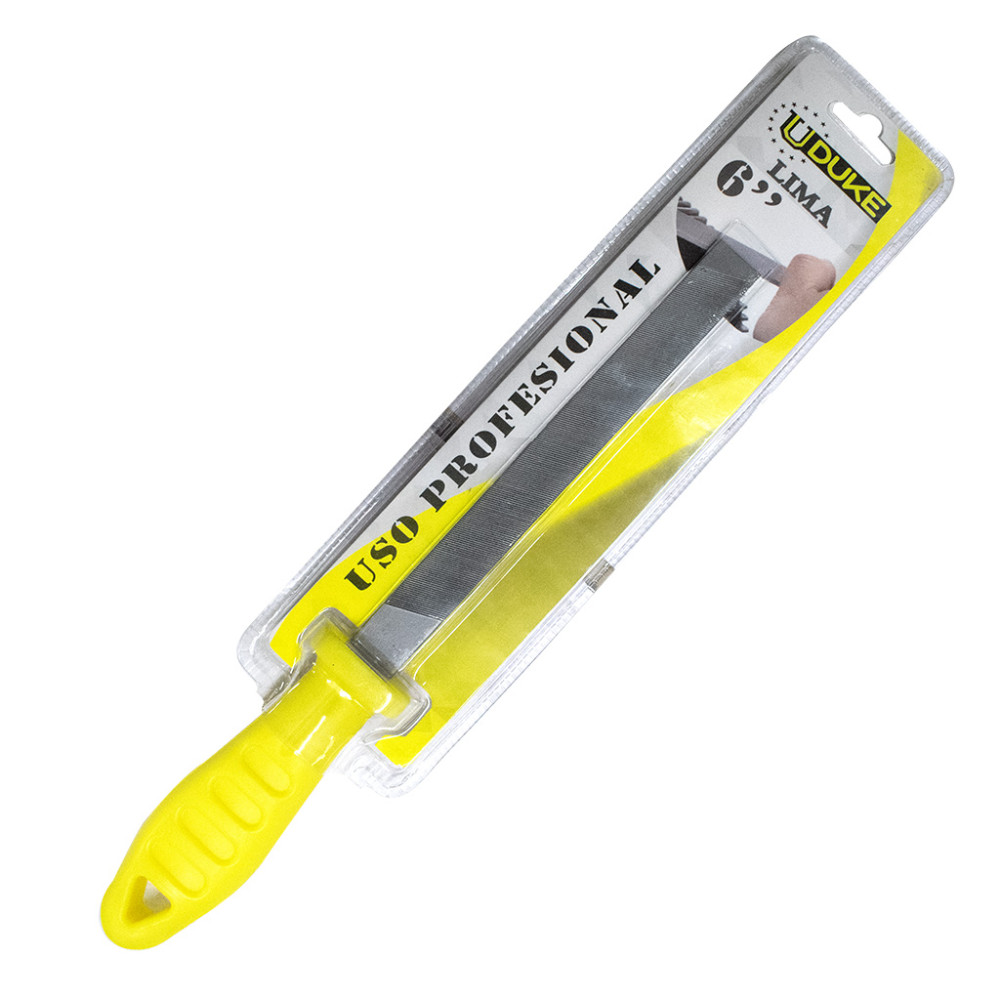 LIMA PLANA 6" MANGO AMARILLO UDUKE (HT1410)
