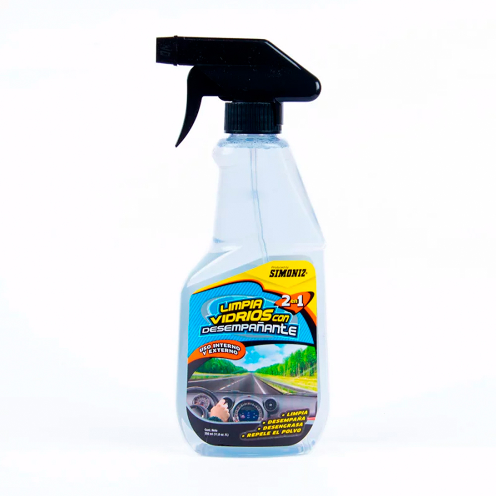 LIMPIA VIDRIOS 350ML CON DESEMPAÐANTE 2 EN 1 (110291)
