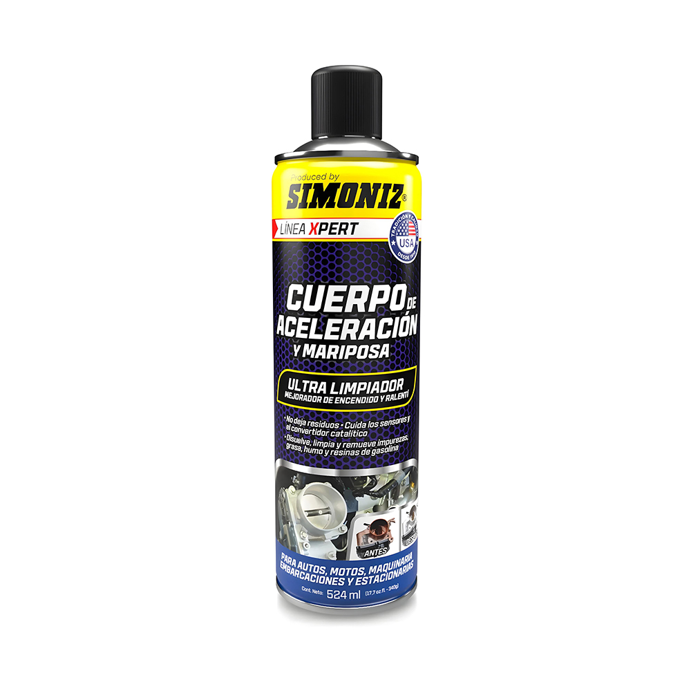 LIMPIADOR CUERPO ACELERACION Y MARIPOSA XPERT 524ML SIMONIZ (208895)