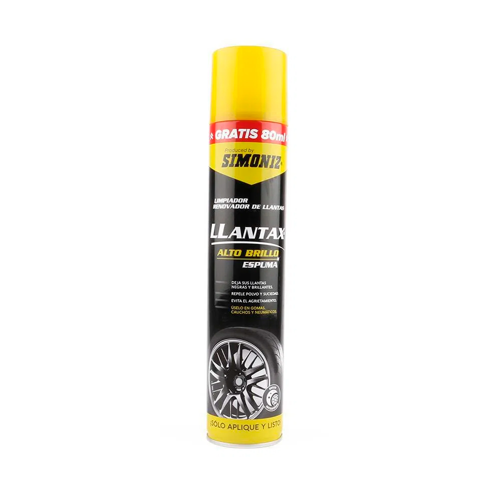 LIMPIADOR RENOVADOR DE LLANTAS EN AEROSOL SIMONIZ SIM-4077 400ML