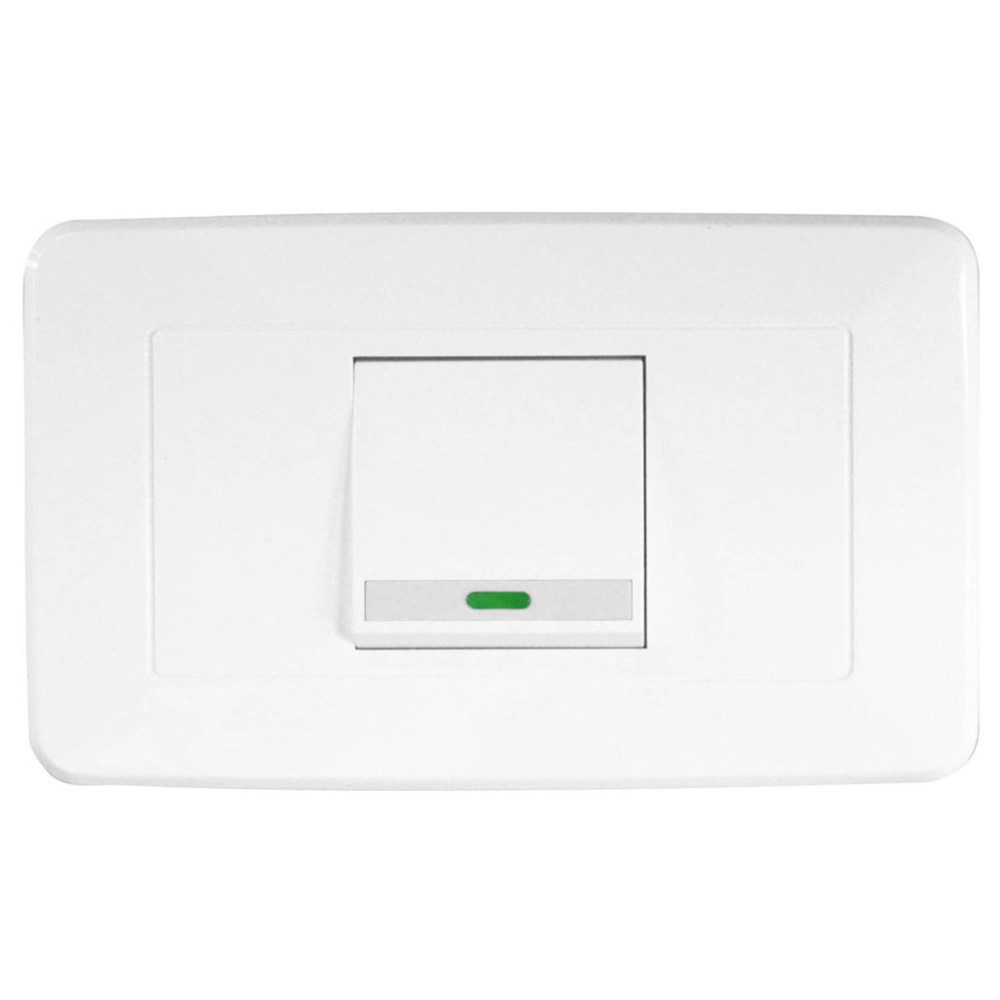 LINEA BK BLANCA INCRUSTAR SWICHE SENCILLO CONMUTABLE VHARBOR