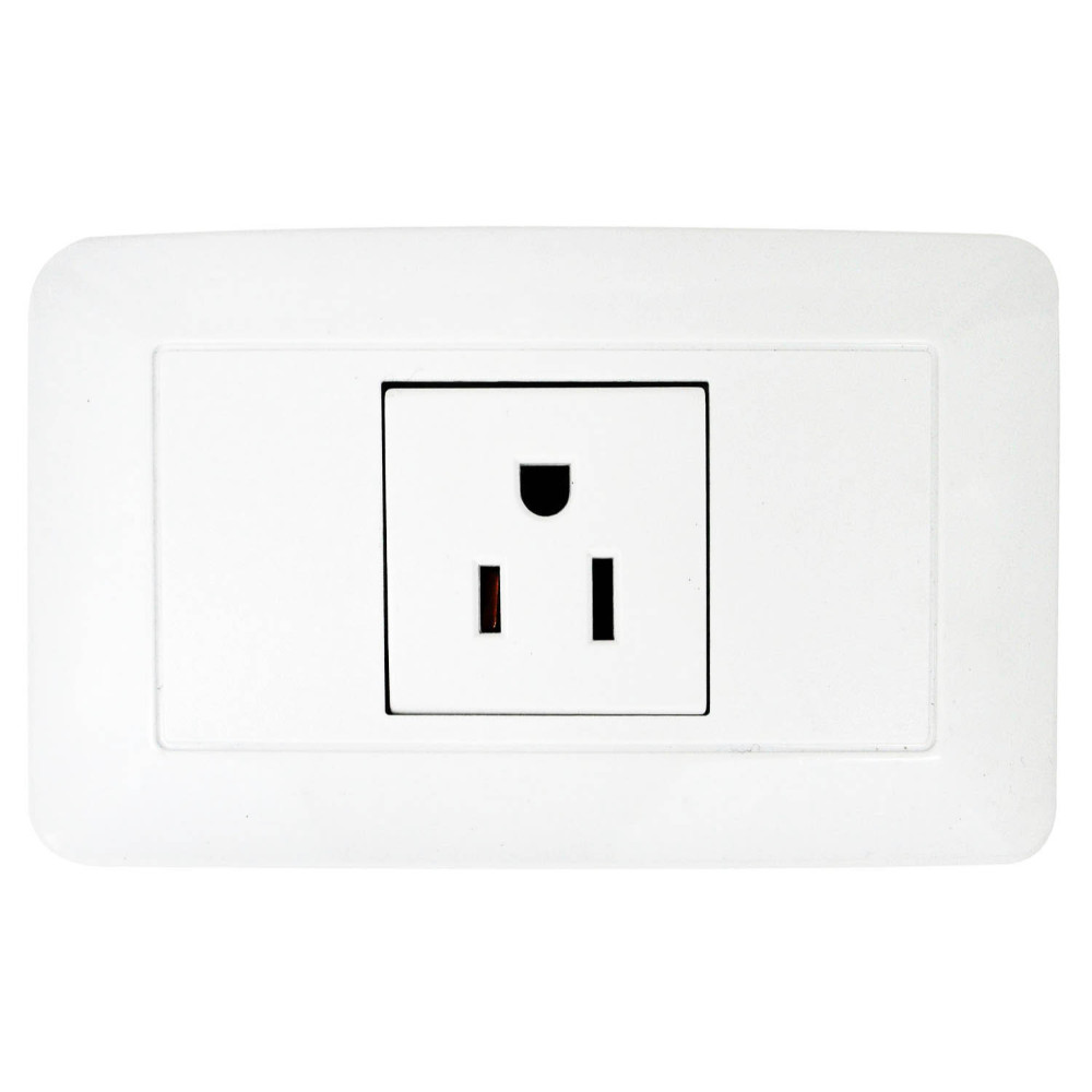 LINEA BK BLANCA INCRUSTAR TOMA SENCILLO UDUKE