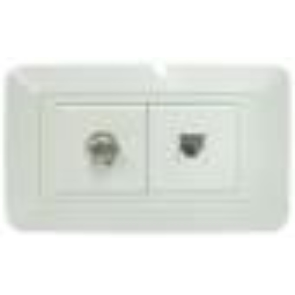 LINEA BK BLANCA INCRUSTAR TOMA TELEFONO + TV UDUKE