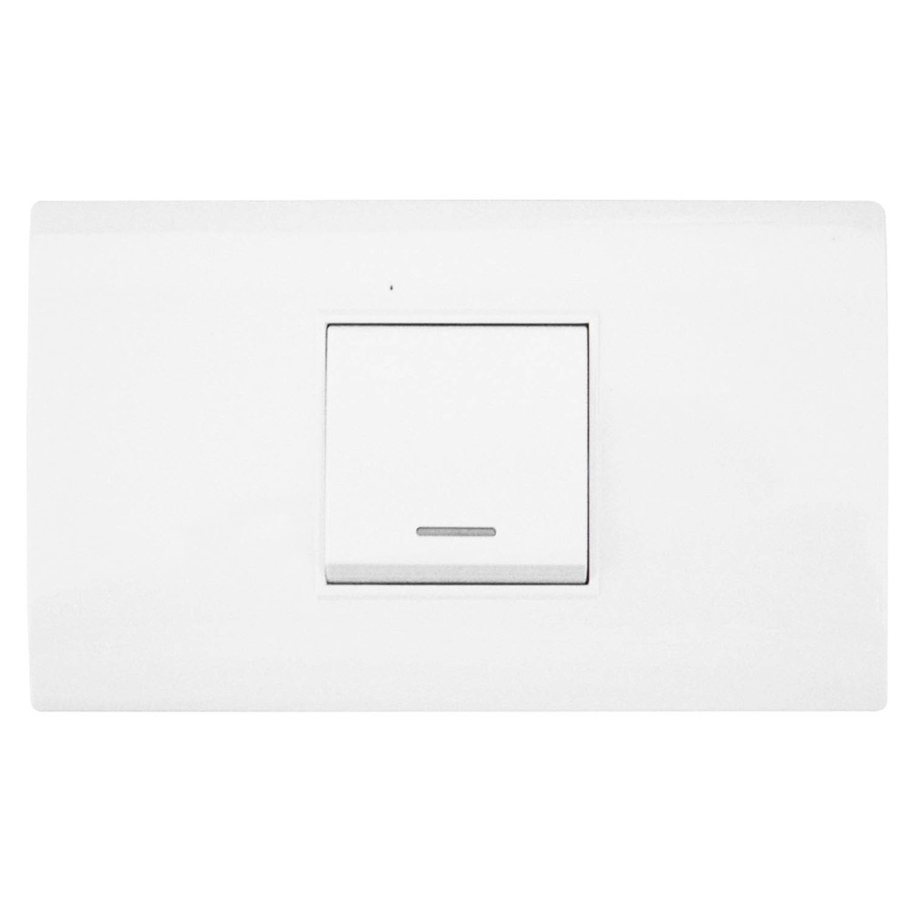 LINEA BK PLUS BLANCA INCRUSTAR SWICHE SENCILLO CONMUTABLE