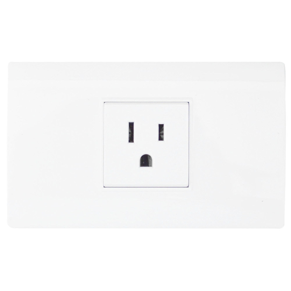 LINEA BK PLUS BLANCA INCRUSTAR TOMA SENCILLO