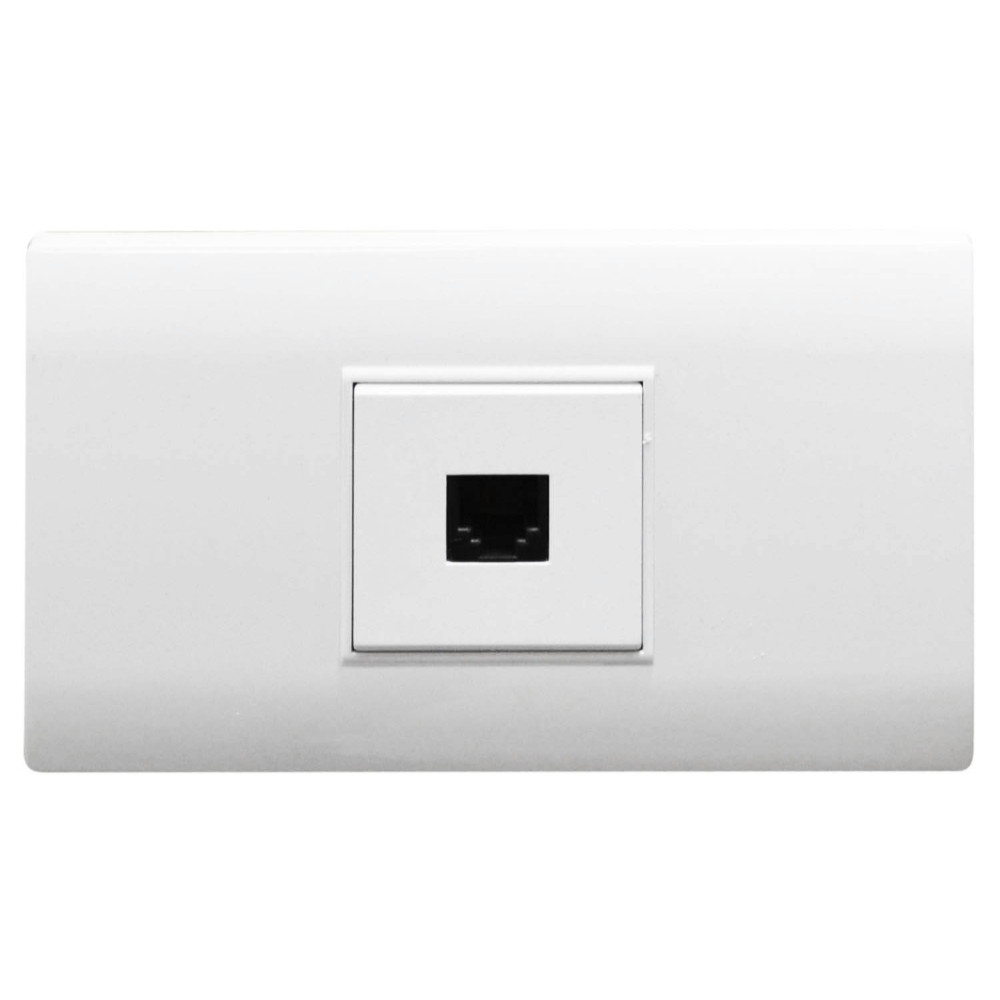 LINEA BK PLUS BLANCA INCRUSTAR TOMA TELEFONO