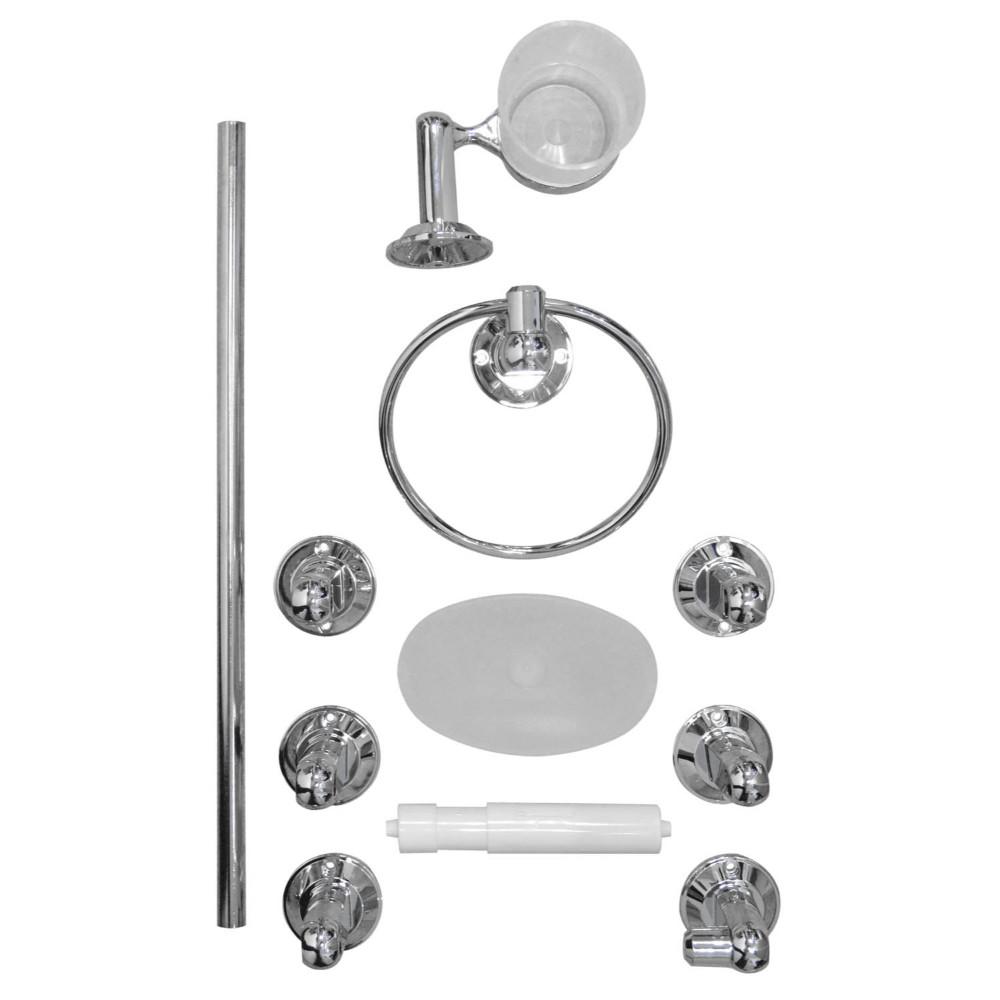 LINEA GRIVAL KIT ACCESORIOS PARA BANO X 6 PIEZAS NILO (546000001)
