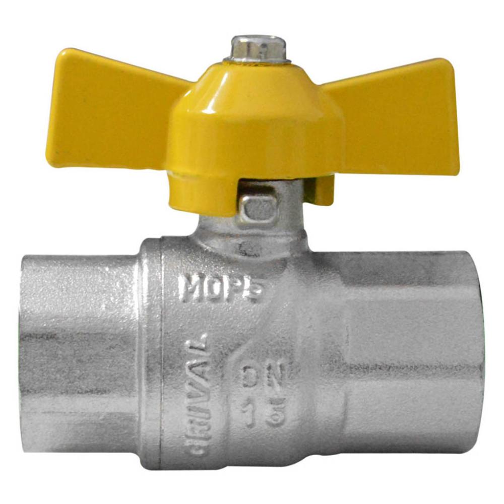 LINEA GRIVAL LLAVE GAS AMARILLA 1/2  CHAPOLA MARIPOSA (717440001)