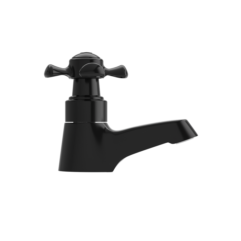 LINEA GRIVAL LLAVE LAVAMANOS CRUCETA + ACOPLE BALTA NEGRO (411403331)