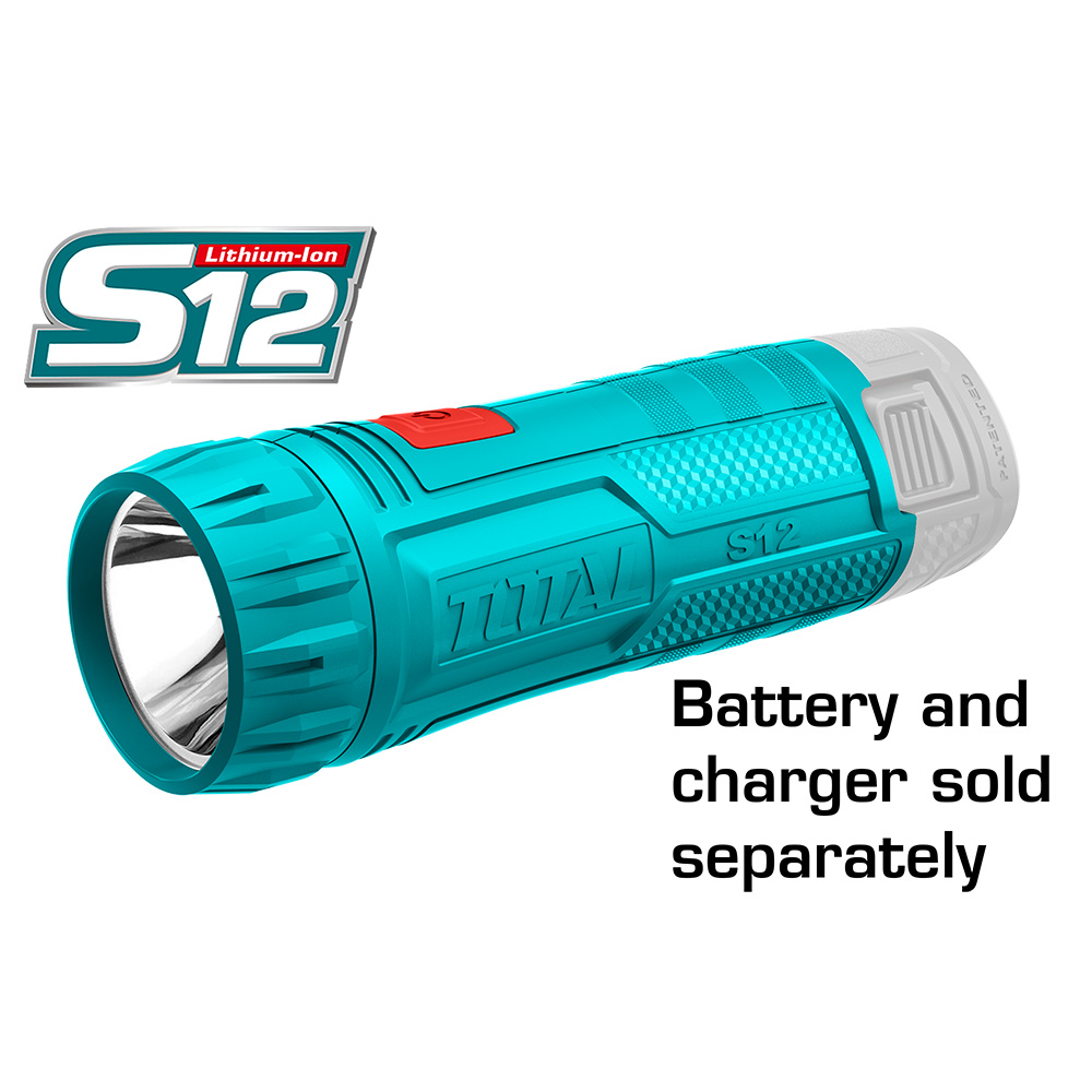 LINTERNA INALAMBRICA 12V 100 LUMENES TOTAL BATERIA Y CARGADOR NO INCLUIDO (TWLI1201)