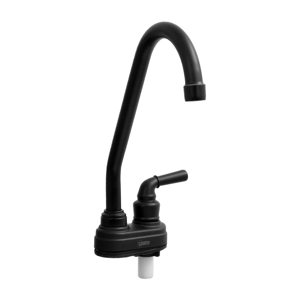 LLAVE CUELLO GANSO P/ALETA MESA CON BASE  NEGRO MATE UDUKE (HT1559)