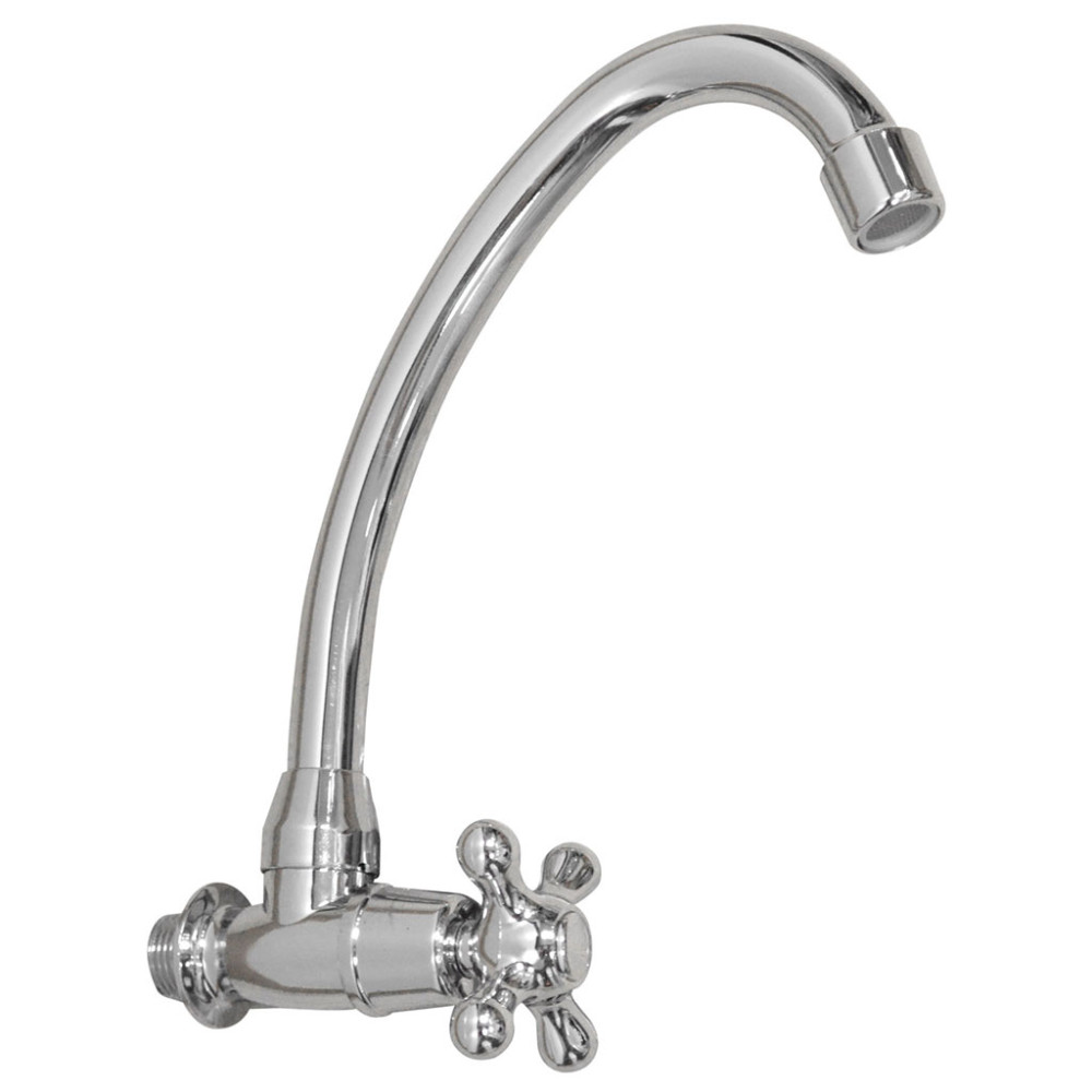 LLAVE CUELLO GANSO P/CRUCETA PARED UDUKE INOXIDABLE (HT60094) (1845)