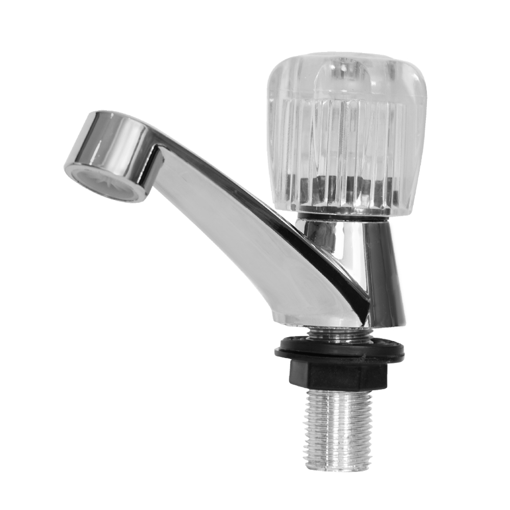 LLAVE DE LAVAMANOS POMO PRISMA UDUKE METALICA (HT1202)