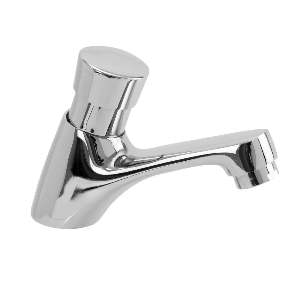 LLAVE LAVAMANOS PUSH CROMADA EN CAJA (HT80335)