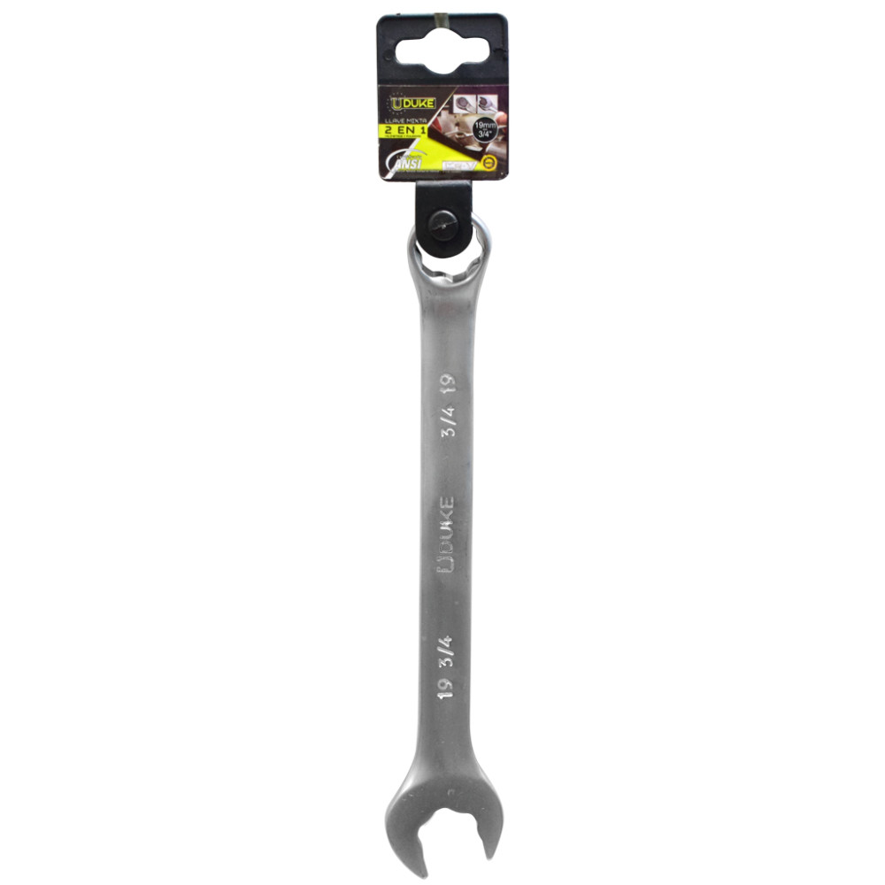 LLAVE MIXTA 2 EN 1  19MM - 3/4 CR/V UDUKE (HTY0074)