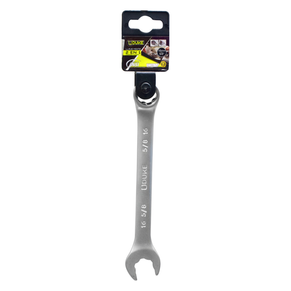 LLAVE MIXTA 2 EN 1 # 16MM - 5/8 CR/V UDUKE (HTY0071)