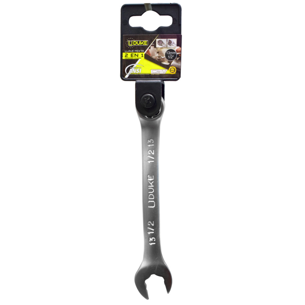 LLAVE MIXTA 2EN 1 #1 13MM-1/2" CR/V UDUKE (HTY0068)