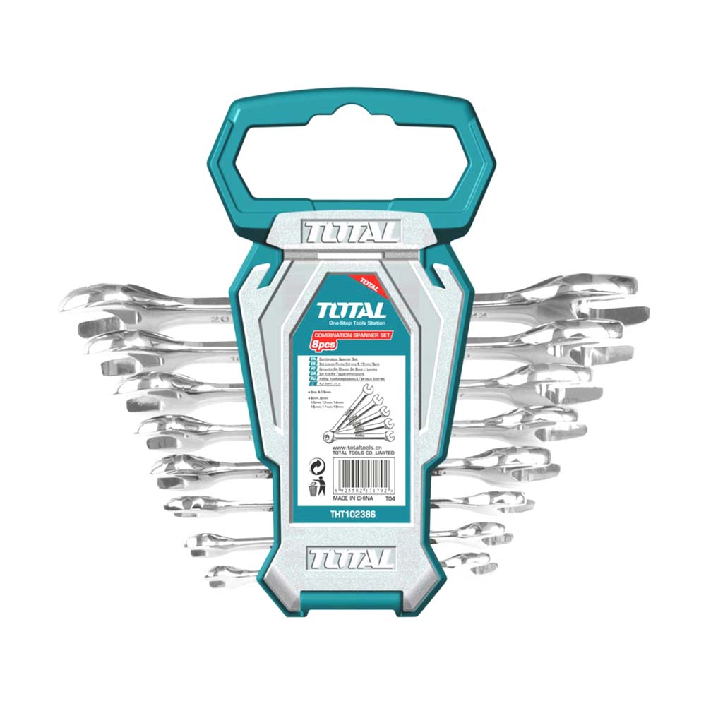 LLAVE MIXTA 6 - 22 MM JUEGO X 8 PZS SUPER SELECT TOTAL (THT102386)